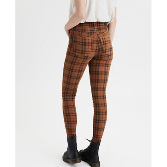 AMERICAN EAGLE Super Hi-Rise Brown Jegging - Picture 3 of 7